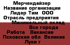 Мерчендайзер › Название организации ­ Лидер Тим, ООО › Отрасль предприятия ­ BTL › Минимальный оклад ­ 17 000 - Все города Работа » Вакансии   . Псковская обл.,Великие Луки г.